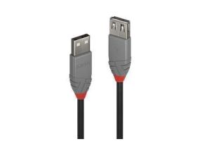 KAAPELI USB2 TYYPPI A 1M/ANTHRA 36702 LINDY