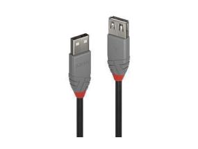 KAAPELI USB2 TYYPPI A 2M/ANTHRA 36703 LINDY