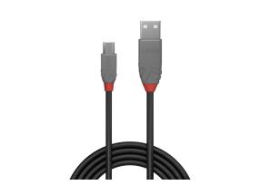 KAAPELI USB2 A - MICRO-B 2M/ANTHRA 36733 LINDY