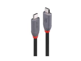 KAAPELI USB4 240 W TYYPPI C 0,8M/40GBPS ANTHRA LINE 36956 LINDY