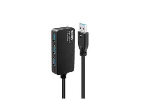 KAAPELI USB3 JATKOKESKITIN 10M/AKTIIVINEN 43159 LINDY