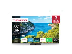 Televisio THOMSON 55" 4K/Smart 3840x2160 Langaton LAN Bluetooth Google TV Musta 55UG5C14