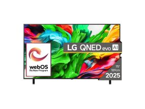 TV LG 75" 4K/Smart 3840x2160 Langaton LAN Bluetooth webOS Musta 75QNED85A3C