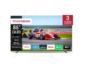 Televisio THOMSON 85" 4K/Smart QLED 3840x2160 Langaton LAN Bluetooth Google TV Musta 85QG7S14