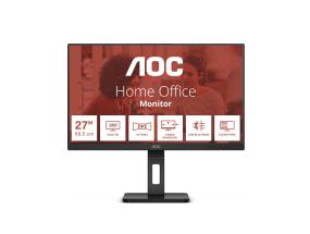 LCD-monitori AOC 27 " 2560 x 1440 pikseliä Quad HD Native kuvasuhde 16:9 Flat Q27E3UMF