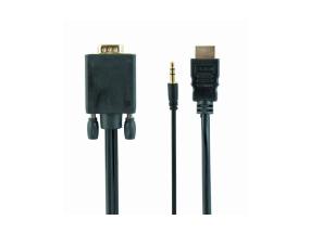 KAAPELI HDMI-VGA +3.5MM/1.8M A-HDMI-VGA-03-6 GEMBIRD