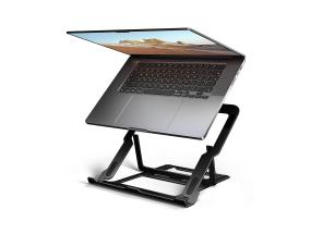 NB ACC STAND 10"-17.3"/ALUMIININMUSTA STND-LAB AXAGO