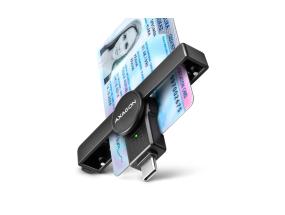 KORTINLUKIJA TASKUSSA SMARTCARD/USB-C CRE-SMPC AXAGON