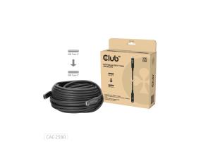 KAAPELI USB-C 15M/M/M CAC-2580 CLUB3D