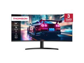 LCD-monitori THOMSON 34 &amp;quot; 3440 x 1440 pikseliä UltraWide Quad HD LCD Curved M34QG7Y14C