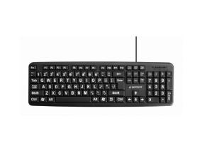 NÄPPÄIMISTÖ STANDART USB ENG ISO/LETT. MUSTA KB-US-103 GEMBIRD