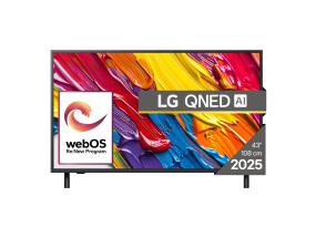 Televisio LG 43" 4K/Smart 3840x2160 Langaton LAN Bluetooth webOS Musta 43QNED82A3B