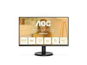 LCD-monitori AOC 24" Paneeli VA 1920x1080 16:9 100 Hz Matta 1 ms Kaiuttimet Kallistus Väri Musta 24B3HMA2