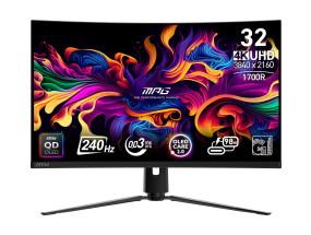 Näyttö MSI MPG 321CURX QD-OLED 31,5" Gaming/Curved/4K-paneeli QD-OLED 3840x2160 16:9 240 Hz 0,03 ms..
