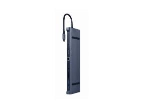 I/O-SOVITIN USB-C HDMI/USB3/10IN1:EEN A-CM-COMBO10-01 GEMBIRD