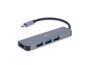 I/O-SOVITIN USB-C HDMI/USB3/2IN1:EEN A-CM-COMBO2-01 GEMBIRD