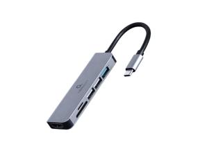 IO-SOVITIN USB-C - HDMI USB3 6IN1 A-CM-COMBO6-02 GEMBIRD