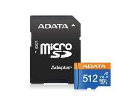MUISTI MICRO SDXC 512GB W/AD./AUSDX512GUICL10A1-RA1 ADATA