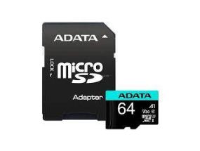 MUISTI MICRO SDXC 64 Gt W/ADAP./AUSDX64GUI3V30SA2-RA1 ADATA