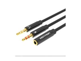 KAAPELI AUDIO 2X3.5MM TO 3.5MM/0.3M BBTBY VENTION