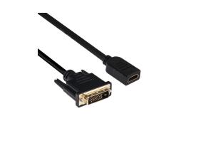KAAPELI DVI-D HDMI 2M/M/F CAC-1211 CLUB3D