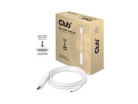 KAAPELI USB-C JA HDMI 1.8M/M/M CAC-1514 CLUB3D