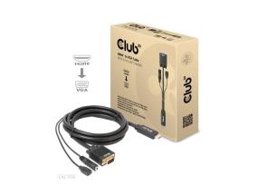 KAAPELI HDMI VGA 2M/M/M CAC-1712 CLUB3D