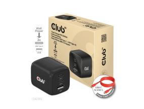 MOBIILILATURI SEINÄ 3PORT/GAN 65W CAC-1913EU CLUB3D