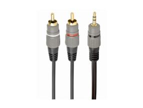 KAAPELI AUDIO 3.5MM TO 2RCA 1.5M/KULTA CCA-352-1.5M GEMBIRD