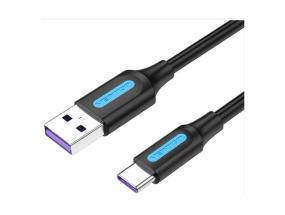 KAAPELI USB-C JA USB2.0/2M MUSTA CORBH VENTION