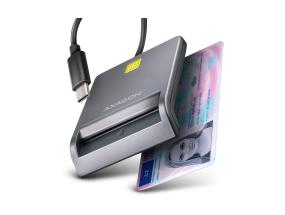 KORTINLUKIJA LITTEÄ SMARTCARD/ID/USB-C 1.3M CRE-SM3TC AXAGON