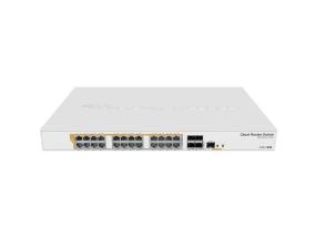 MIKROTIK Tyyppi L3 Rack-kytkin 24x10Base-T / 100Base-TX / 1000Base-T 4xSFP+ 1xRJ45 CRS328-24P-4S+R