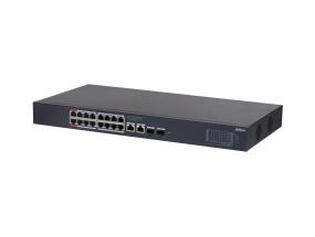 Kytkin DAHUA Työpöytä/jalusta Rack 16x10Base-T / 100Base-TX / 1000Base-T 2xSFP PoE-portit 16...
