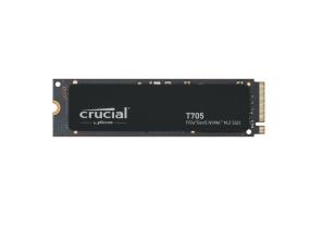 SSD CRUCIAL T705 1TB M.2 PCIe Gen5 NVMe Kirjoitusnopeus 10200 Mt/s Lukunopeus 13600 Mt/s...