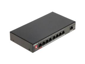 Kytkin DAHUA Tyyppi L2 Työpöytä/jalusta teline 1x10Base-T / 100Base-TX / 1000Base-T PoE-portit 8 96...
