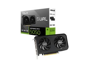 Näytönohjain ASUS NVIDIA NVIDIA GeForce RTX 5050 8 GB GDDR6 128 bit PCIE 5.0 16x Dual Slot Fansink DUAL...