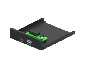 PC-tarvike GEMBIRD 1xUSB 2.0 1xUSB-C FDI3-U3C-01