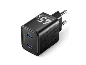 MOBIILILATURI SEINÄ 45W USB-C/2P MUSTA FEFB0-EU VENTION