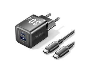 MOBIILILATURI SEINÄ 30W USB-C/2P MUSTA FEQB0-EU VENTION