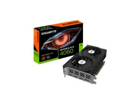 Näytönohjain GIGABYTE NVIDIA GeForce RTX 4060 8 Gt GDDR6 128 bit PCIE 4.0 16x Dual Slot Fansink...