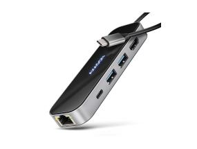I/O-KESKITIN USB-C 6IN1/LASI 0.2M HMC-6GLN AXAGON