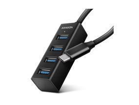 I/O HUB USB-C 4PORT MINI/0.2M HUE-M1C AXAGON