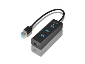 I/O HUB USB3.0 4PORT CHARGING/0.3M HUE-S2B AXAGON