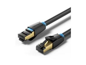 PATCH-KAAPELI CAT.8 SFTP/0.5M MUSTA IKABD VENTION