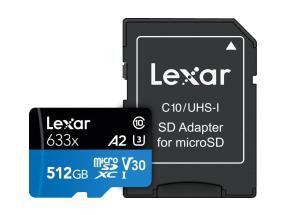 MUISTI MICRO SDXC 512GB UHS-I/W/SOVITIN LSDMI512BB633A LEXAR