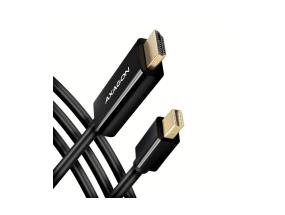 KAAPELI MINI DP - HDMI 1.8M/RVDM-HI14C2 AXAGONIIN