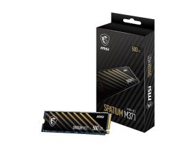 SSD MSI SPATIUM M371 500GB M.2 PCIE NVMe 3D NAND Kirjoitusnopeus 1150 Mt/s Lukunopeus 2200...