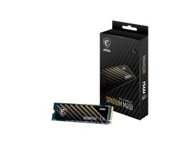 SSD MSI SPATIUM M450 1TB M.2 PCIe Gen4 NVMe 3D NAND Kirjoitusnopeus 2400 Mt/s Lukunopeus 3400...