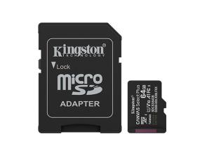 MUISTI MICRO SDXC 64GB UHS-I/W/ADAPTERI SDCS3/64GB KINGSTON