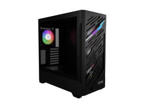 Kotelo ADATA STARKER AIR BTF MidiTower ATX EATX MicroATX MiniITX Väri Musta STARKERAIRBTFMTA-BKCWWWW